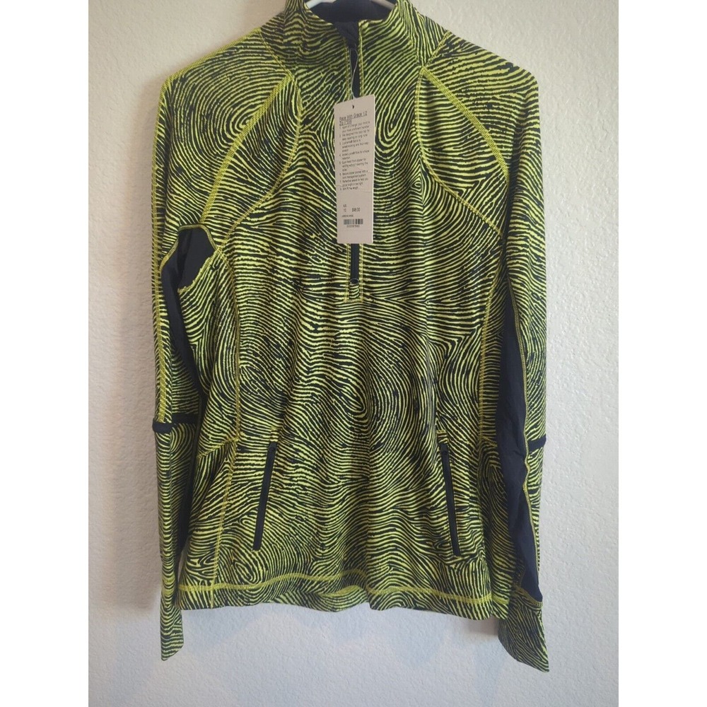 NWT Flawed Lululemon Race With Grace 1/2 Zip II SW, Color WHSE, Women’s 10